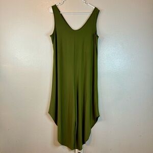 Tash + Sophie Olive Green Sleeveless Jumpsuit/Romper L BOHO